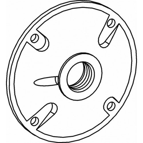 Orbit RC-1 4" Round Weatherproof Cover 1 1/2" Thread Hole - Gray