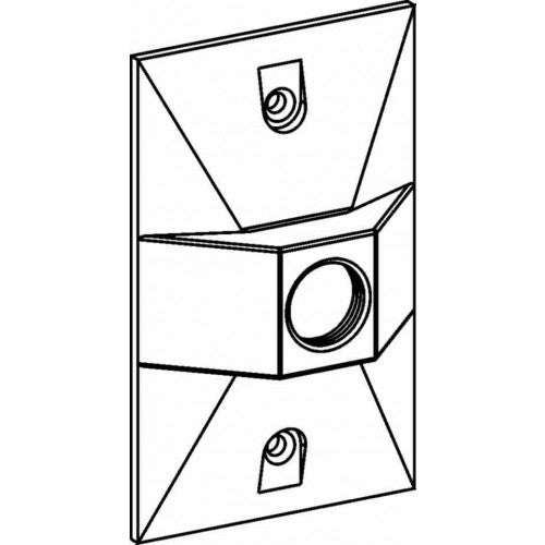 Orbit RE-1-BR With P Rectangular Cover 1 1/2" Thread Hole - Bronze