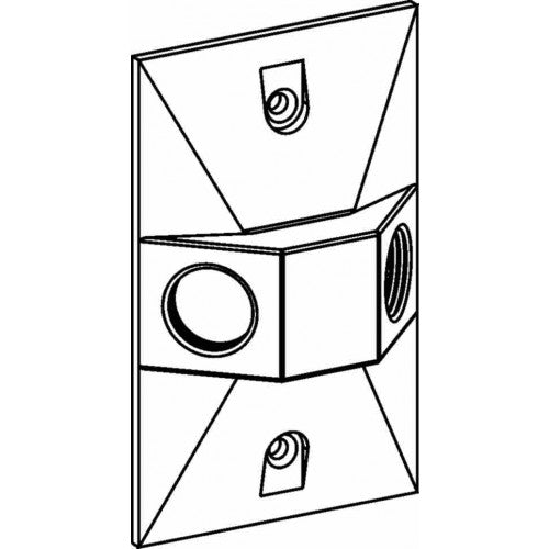Orbit RE-2 With P Rectangular Cover 2 1/2" Thread Holes - Gray