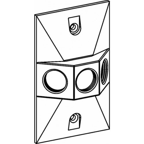 Orbit RE-3 With P Rectangular Cover 3 1/2" Thread Holes - Gray