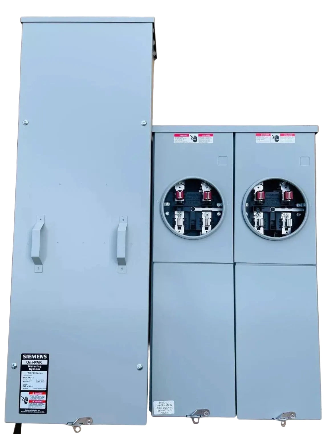 Siemens WEPK4212 400A 2-Gang Ring-Type Metering System – NEC & EUSERC Compliant