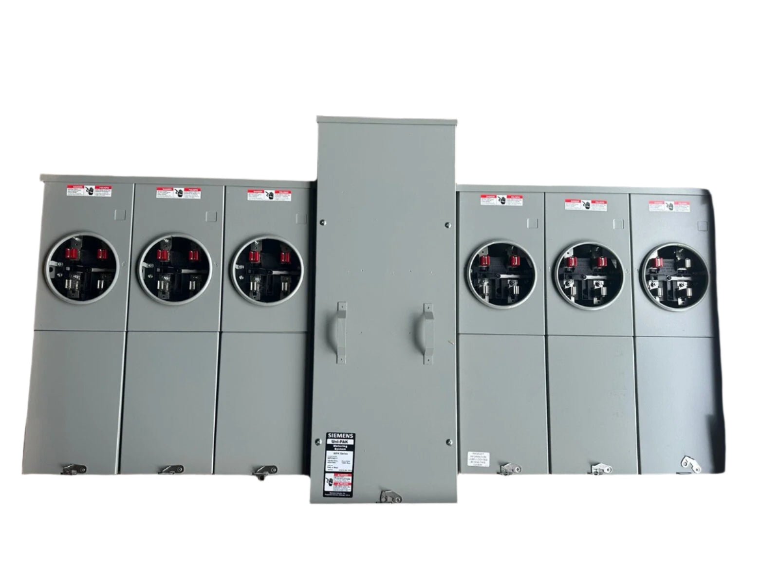 Siemens WEPK4611 400 - Amp 6 - Gang PAK Meter Socket – Ring Type, No Bypass, NEC 2020 & EUSERC Compliant - Sonic Electric