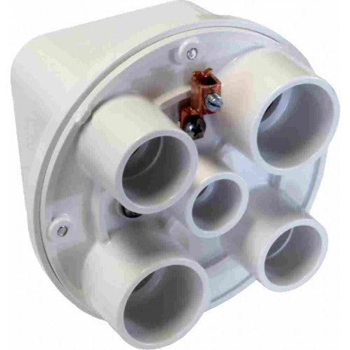 Orbit SJB100-5-W Lexan Swim Pool Box 1/2 & 3/4 & 1 Hubs - White