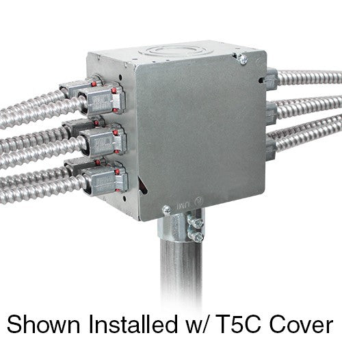 Orbit T5B-50/200 True 5" Square Box, 3-1/4" Deep, 1/2" To 1" MKO, 1" To 2" CKO