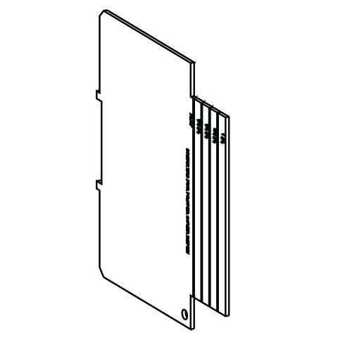 Orbit T5P-100 True 5" Square Box Partition Flat To 1"