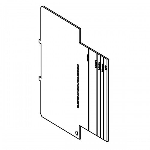 Orbit T5P-200 True 5" Square Box Partition, 5/8" ; 1-1/4" To 2"