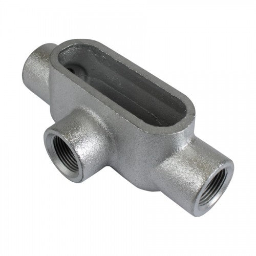 Orbit T7-100 Type T Threaded Conduit Body, Gray Iron Form 7, 1"