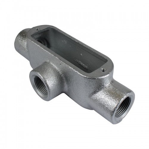 Orbit T8-150 Type T Threaded Conduit Body, Gray Iron Form 8, 1-1/2"
