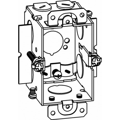 Orbit TG-1-NM 1-Gang Gangable Tigergrip Old-Work NM Box 2-1/2" Deep - Galvanized