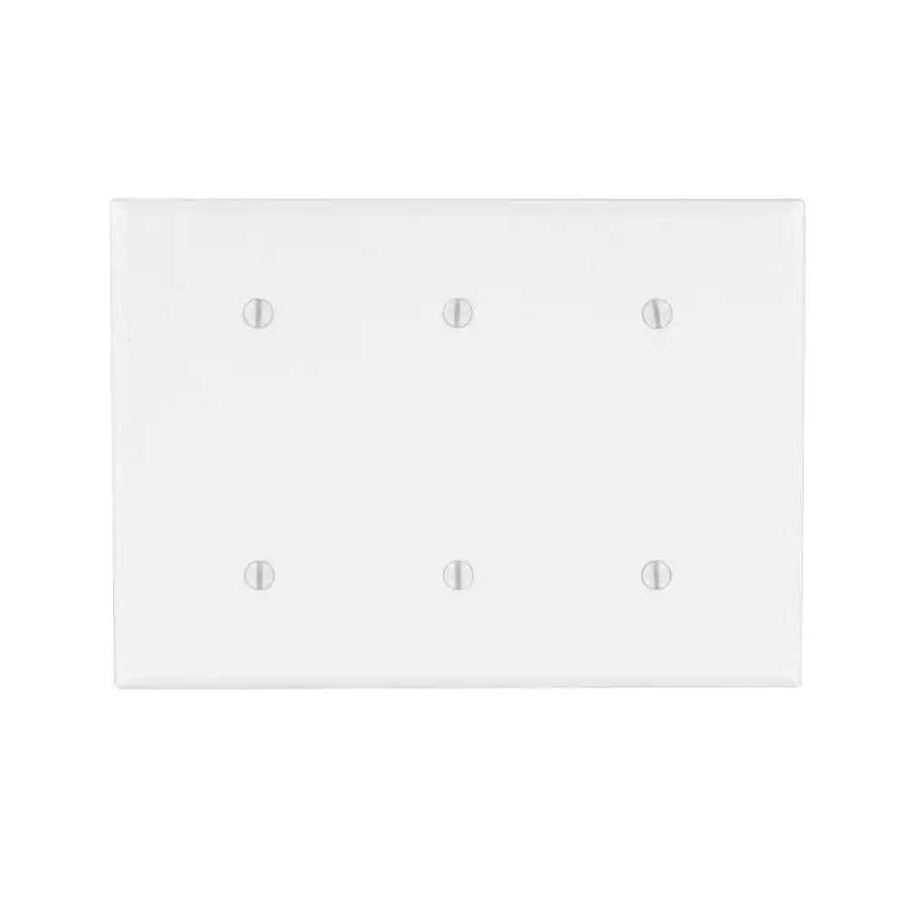 Orbit OP33-W 3-Gang Wall Plate Blank - White