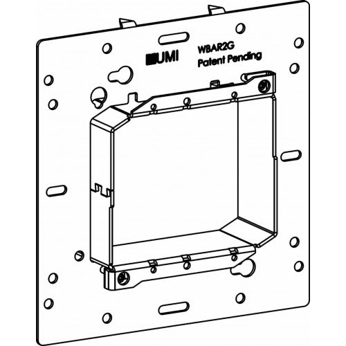 Orbit WBAR2G 2-Gang Wall Bracket With Adjustable Ring - Galvanized