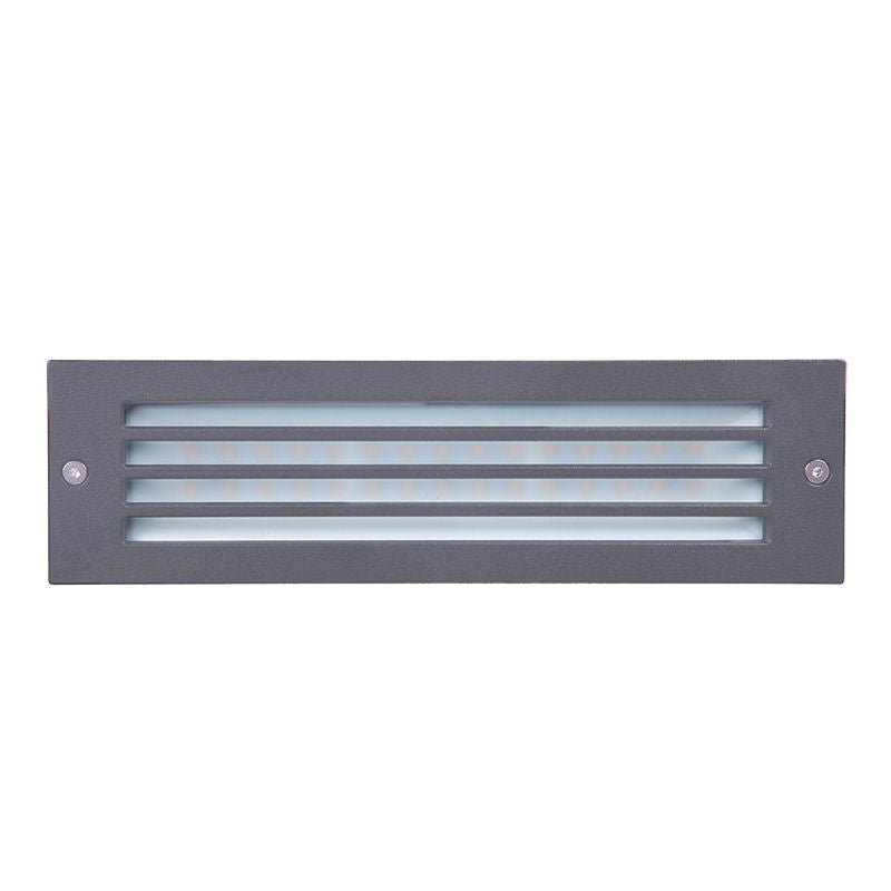 Westgate 8x3In Square Step Light, 15W, 5000K, Led Outdoor Light - Graphite - Sonic Electric