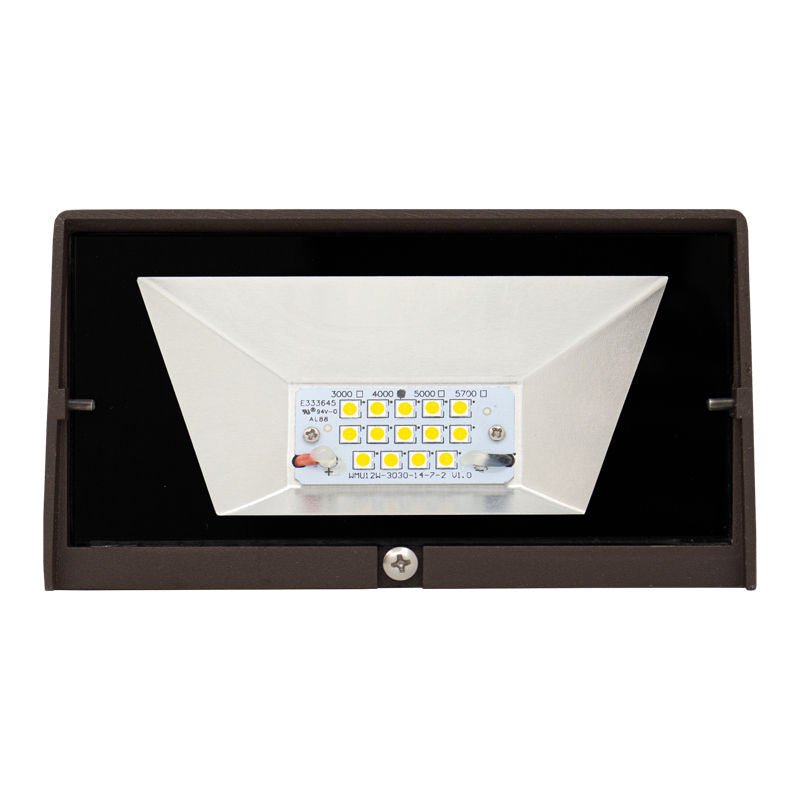 Westgate Adjustable LED Mini Cutoff Wallpack, 24W, 5000K, Led Outdoor Light - Powder Coa - Sonic Electric