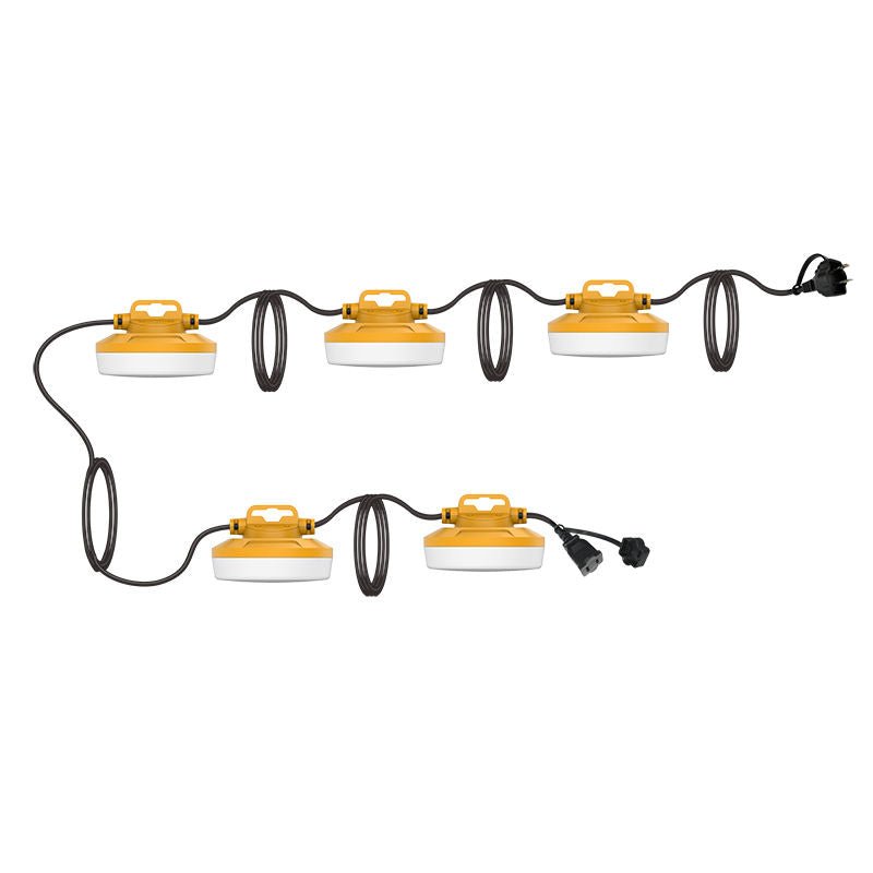 Westgate CL - CONST - 50FT - 50W - 2WIRE 2 Wire Economy Construction String Lights, 5x10W, 50K - Sonic Electric