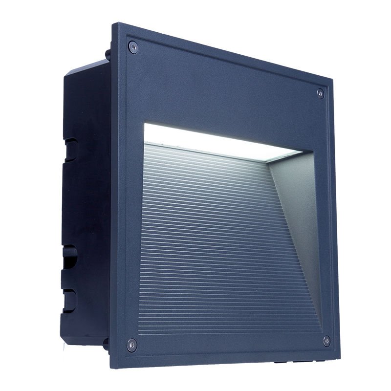 Westgate Commercial Large Wall/Step Lights, 25W, 5000K, Led Outdoor Light - Black - Sonic Electric