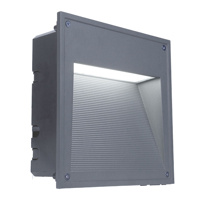 Westgate Commercial Large Wall/Step Lights, 25W, 5000K, Led Outdoor Light - Graphite - Sonic Electric