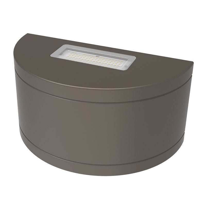 Westgate Cylinder Wall Pack, 48W/64W/80W, 3000K/4000K/5000K, Led Outdoor Light - Bronze - Sonic Electric