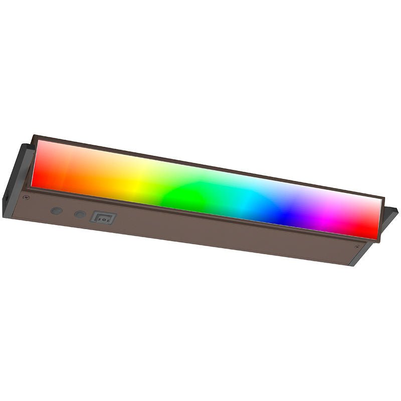 Westgate RGBW & 3CCT Under Cabinet Light, 5W, 5000K, Led Commercial Lighting - Bronze - Sonic Electric