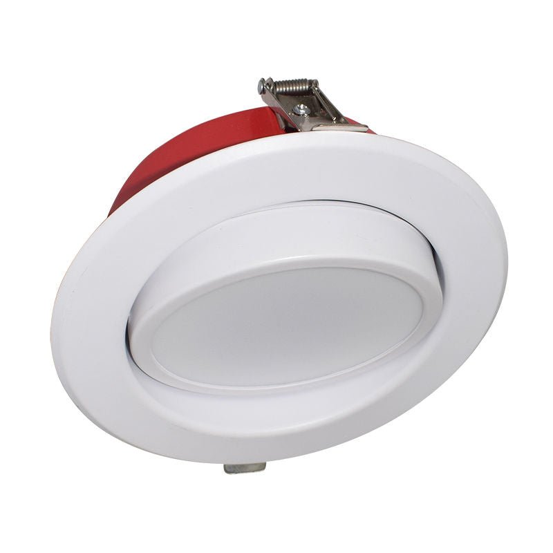 Westgate RSL6 - ADJ - MCT5 - FR Adjustable Fire - Rated Slim Canless Recessed Light, 12W, 27K/30K/35K/40K/50K - White/Red - Sonic Electric