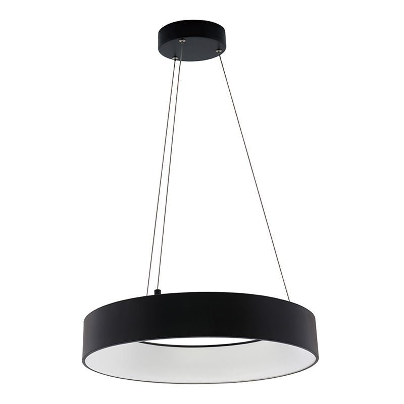 Westgate SCRH - UD - 18 - MCT5 - DD - BK 18" Hollow Circle Pendant with Uplight, 30W, 27K/30K/35K/40K/50K - Black - Sonic Electric