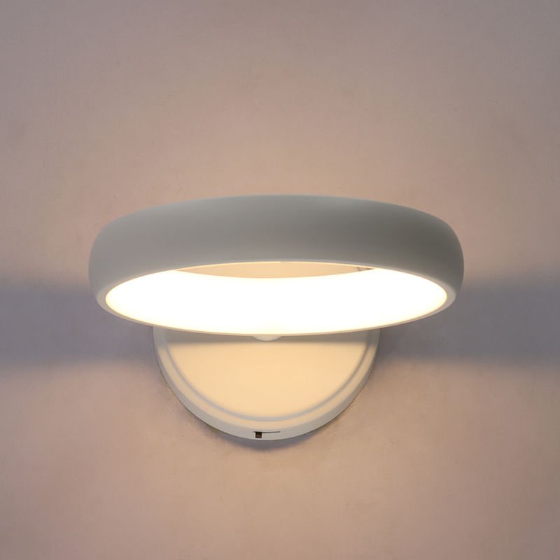 Westgate SCRH - WS - BK 8in Hollow Circle Wall Sconce10w 500lm Dim - Black - Sonic Electric