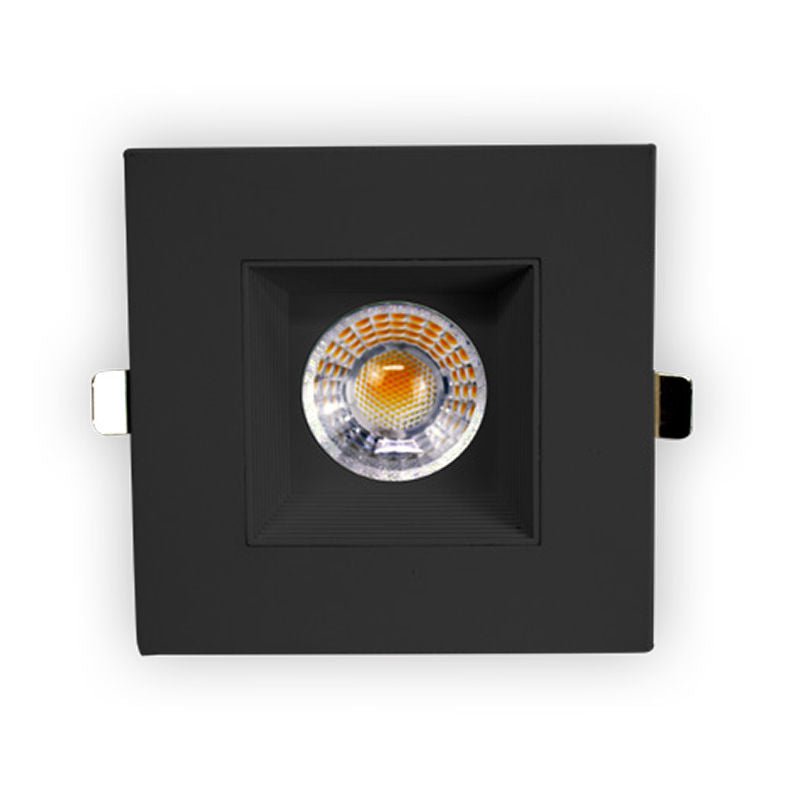 Westgate SDL2S - SB - MCT5 - BK Square High - Lumen Die - Cast LED Snap - In Canless Recessed Lights, 9W, 27K/30K/35K/40K/50K - Black - Sonic Electric