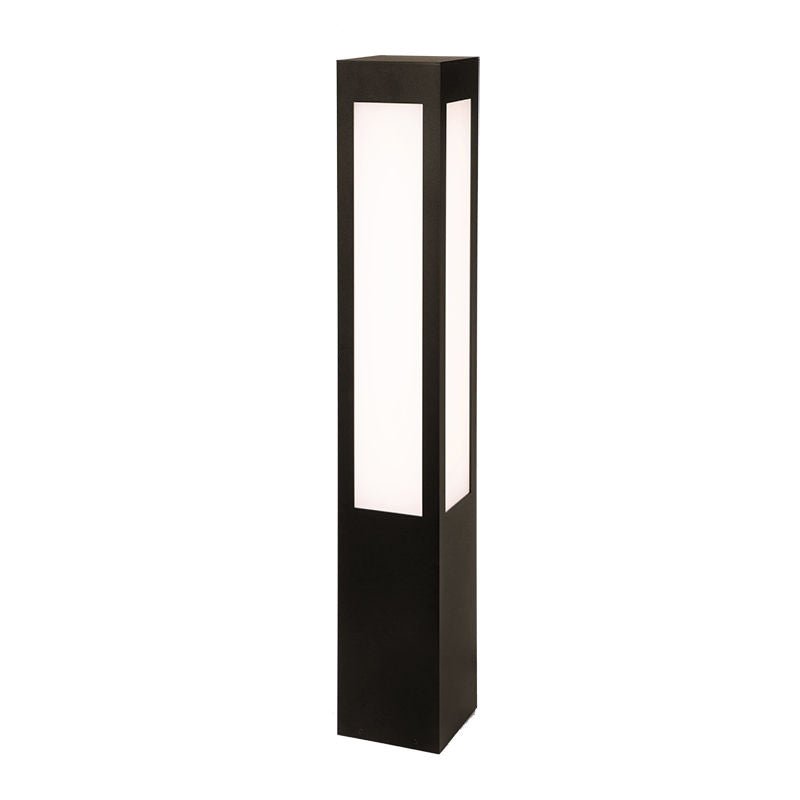 Westgate Square Bollard Long Lens, 10W/18W/25W, 3000K/4000K/5000K, Led Outdoor Light - Bronze - Sonic Electric