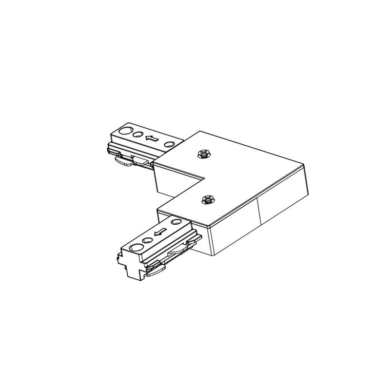Westgate TR - LC - BK 3 - Wire Track L Connector - Black - Sonic Electric