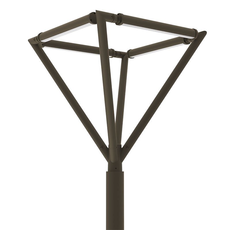 Westgate Tree of Light Post Top Quad - AR, 100W, 3000K/4000K/5000K, Led Outdoor Light - Bronze - Sonic Electric