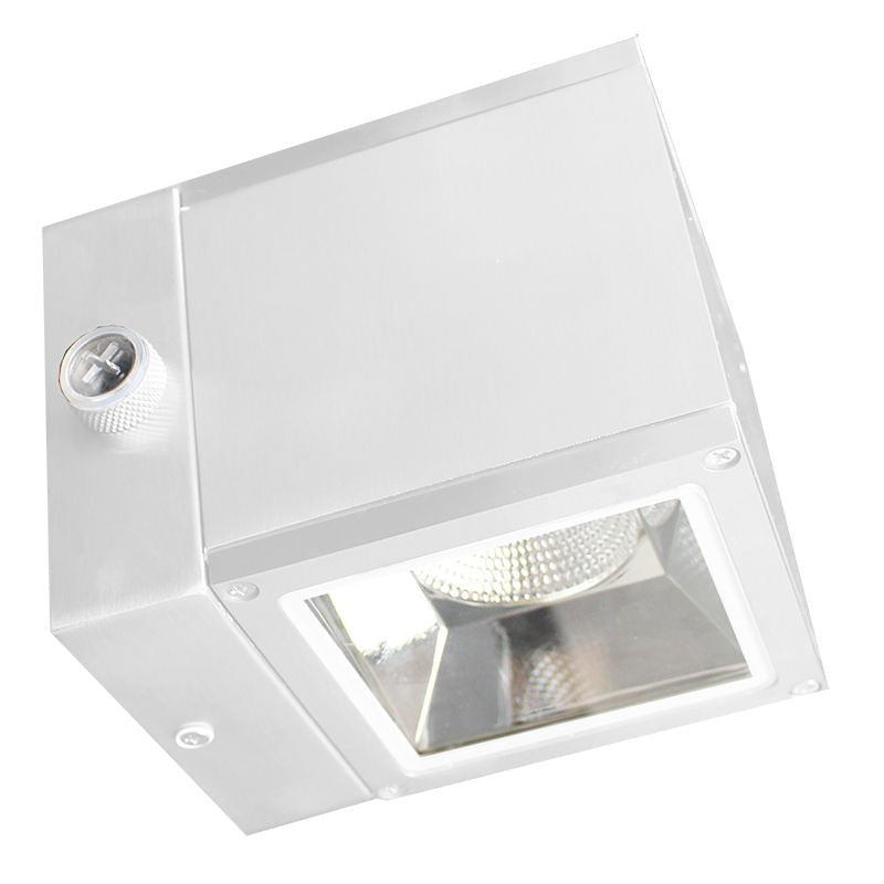 Westgate Up - Down Selectable Cube Wall Light, 18W, 5000K, Led Outdoor Light - White - Sonic Electric