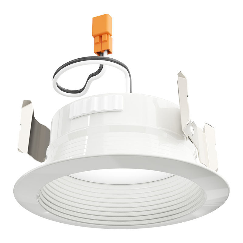 Westgate Westgate Signature Deep Baffle Retrofit Metal LED Recessed Trim Lights, 10W, 5000K, Led Retrofit Trim and Disk - White - Sonic Electric