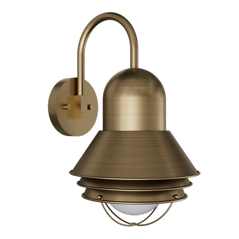 Westgate WSO - 20 - 40W - MCTP - HAD - AZ Antique Brass Decorative Horizontal Arm Adjustable Oceanside Light, 20W/30W/40W, 30K/40K/50K - Sonic Electric