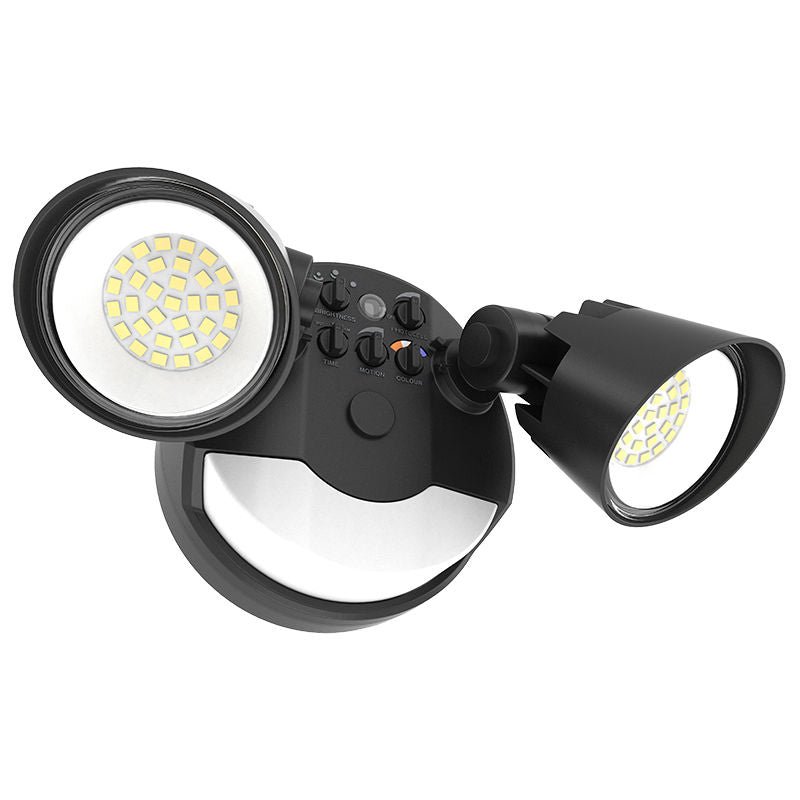 Westgate X - Gen Advance Security Lights with PIR Sensor, 25W, 5000K, Led Outdoor Light - Black - Sonic Electric