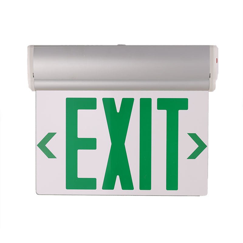 Westgate XT - EL1GCA - EM - WH Edgelit LED Sign with Aluminum Housing, 2.5W - Green - Sonic Electric