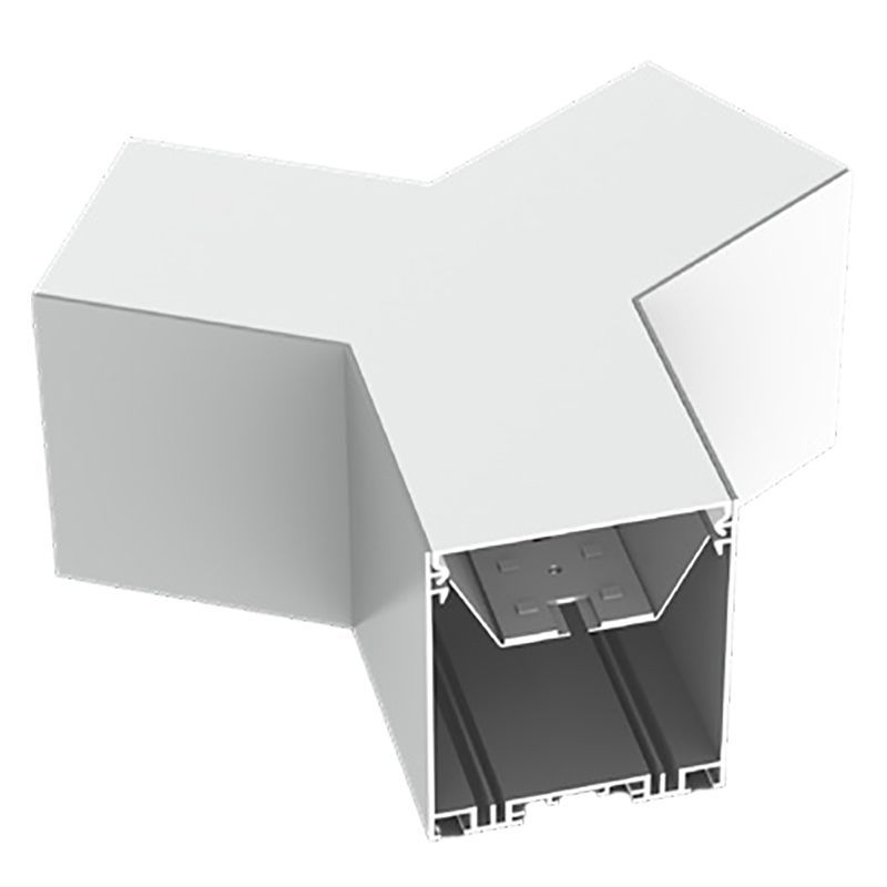 Westgate Y, 3500K, SCX - Y - MCT4, LED Y - Shape 2 - 3/4" Superior Architectural Seamless Linear Corner Fixture - White - Sonic Electric
