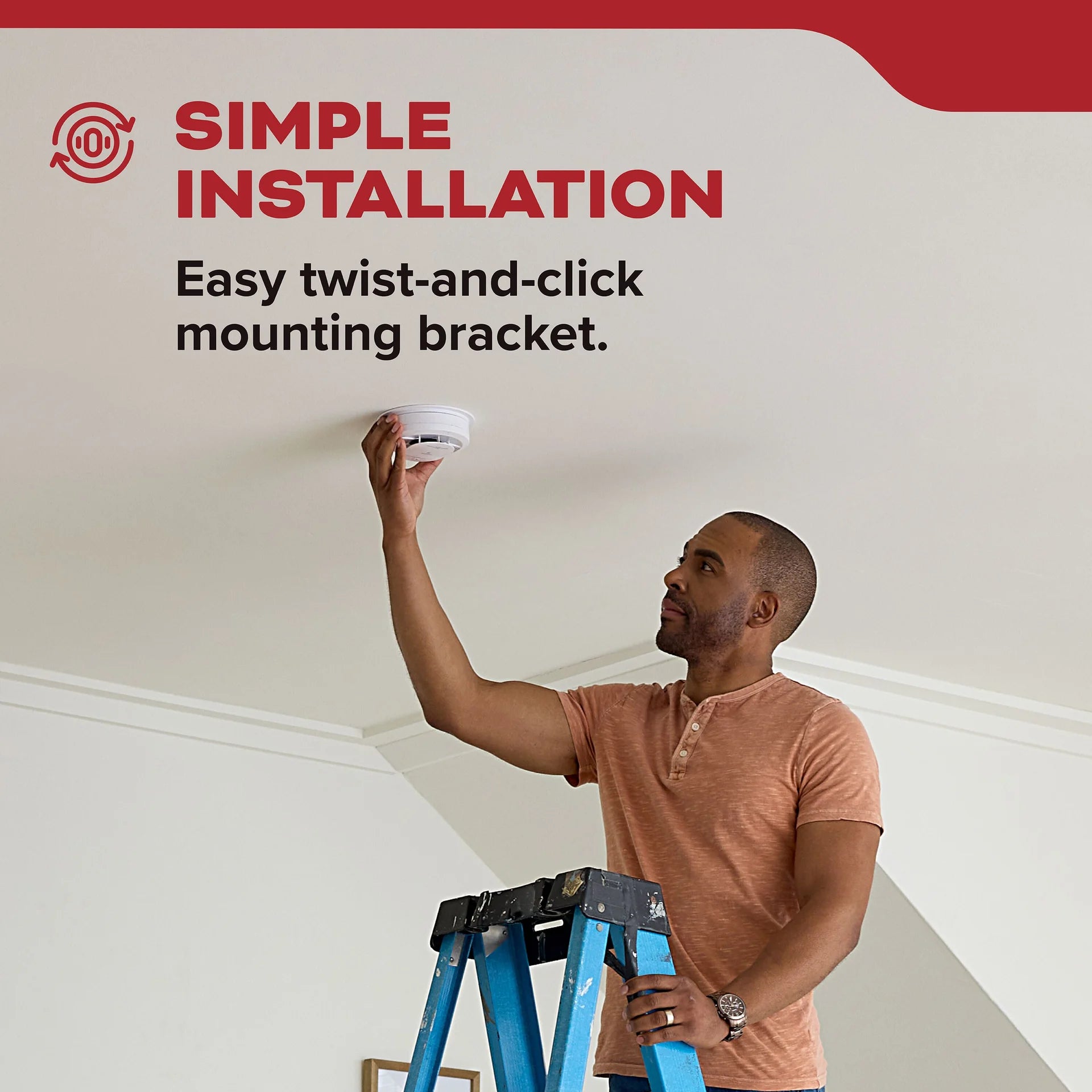 Kidde 20SAR DETECT Smoke Alarm Hardwired with AA Backup Battery