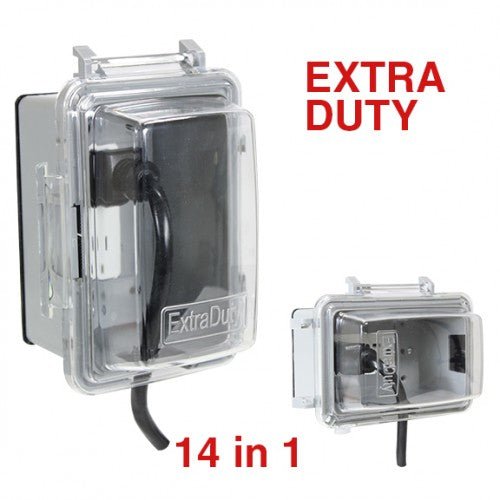 Orbit WIU-1UD-ED 1Gang Plastic Universal While In Use Cover 3-1/2" Deep, Extra Duty - Gray