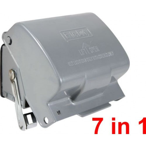 Orbit WIUM-1DH 1Gang Horizontal While In Use Cover, 2-3/4" & 3-1/2" Deep, Extra Duty - Gray