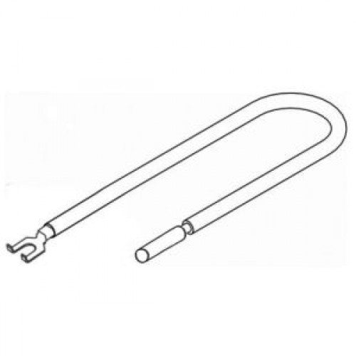 Orbit WTST-8-BLK 8" #12 Stranded Wire Tail With One Fork - Black
