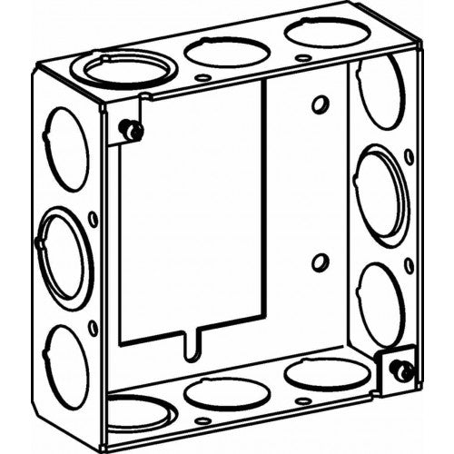 1-1/2 Deep, 4 Square (4S) Extension Ring Welded For Handy Box With MKO - Sonic Electric