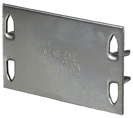 1-1/2'' x 2-3/4'' 16 Gauge Safety Plate (100 Pack) - Sonic Electric