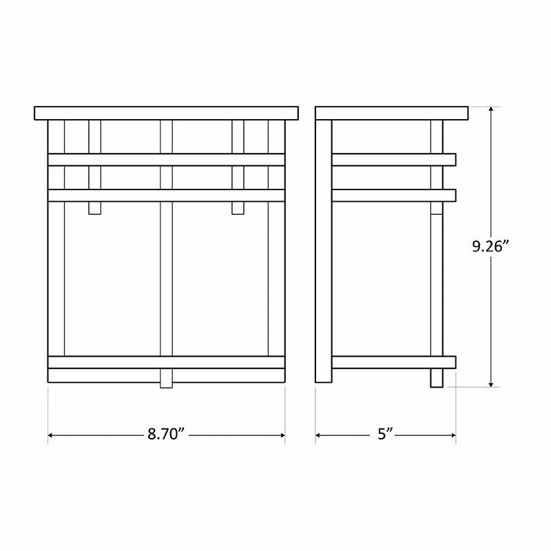 120V 12W Multi-Color Temperature Decorative LED Wall Sconce - Sonic Electric