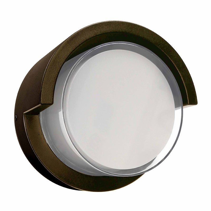 12W Half Moon Architectural LED Wall Light with 3-Color Temperatures - Multiple Finishes