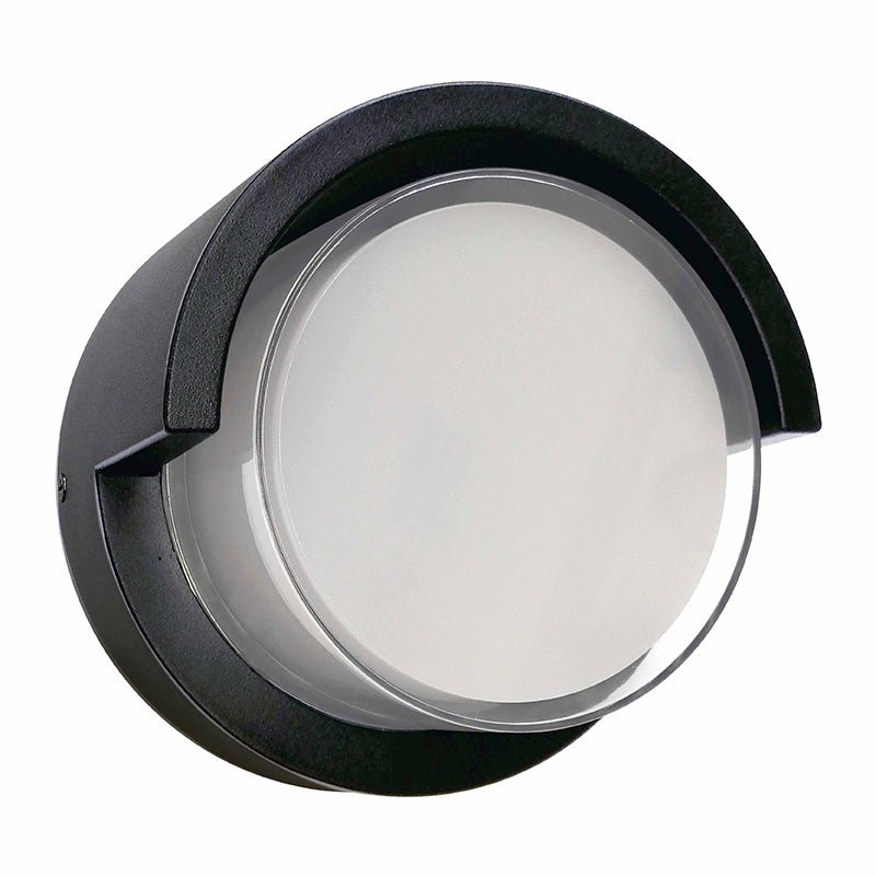 12W Half Moon Architectural LED Wall Light with 3-Color Temperatures - Multiple Finishes - Sonic Electric