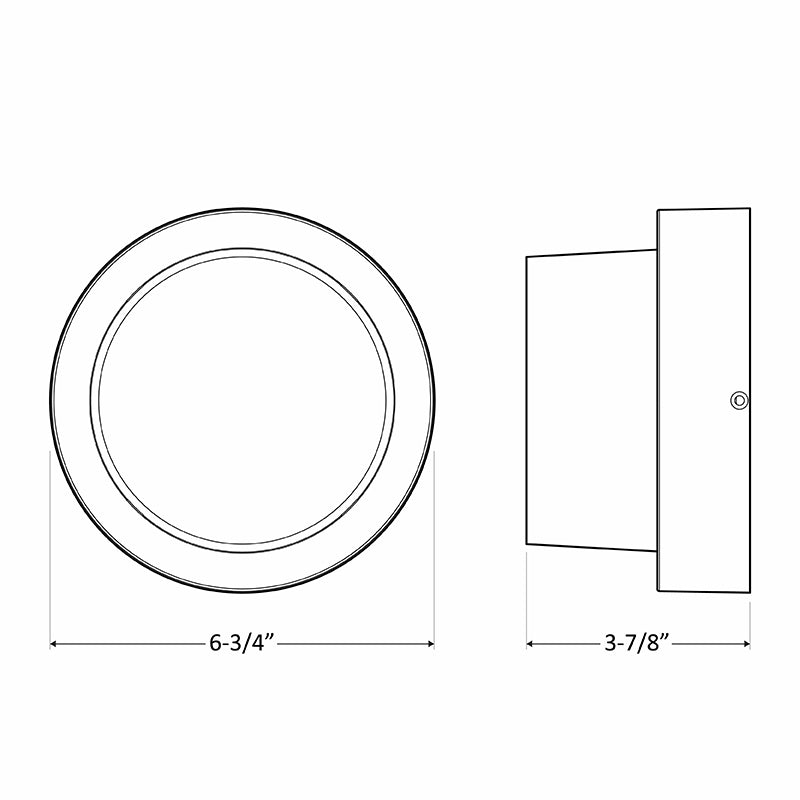 12W Round Architectural LED Wall Light with 3-Color Temperatures - Multiple Finishes - Sonic Electric