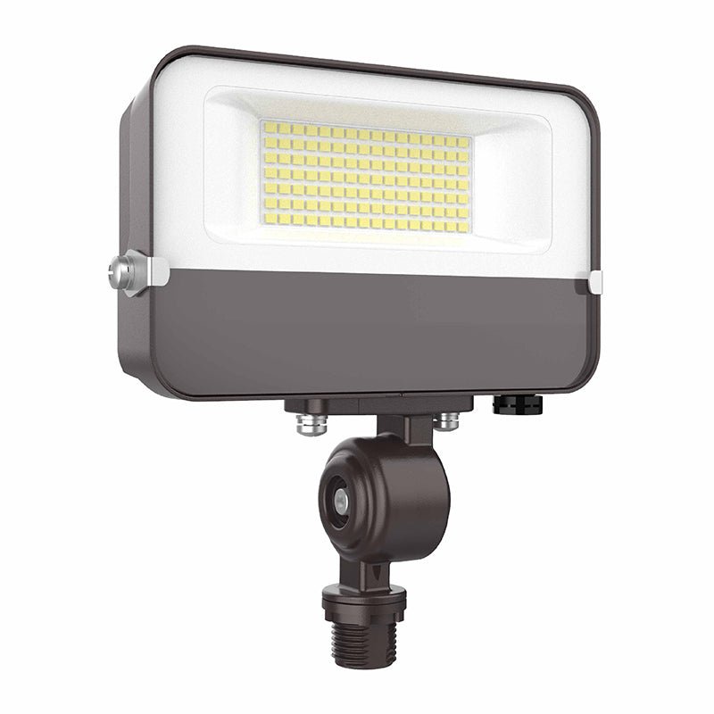 30W Multi-Color Temperature Compact LED Flood Light with 1/2" Knuckle - Sonic Electric
