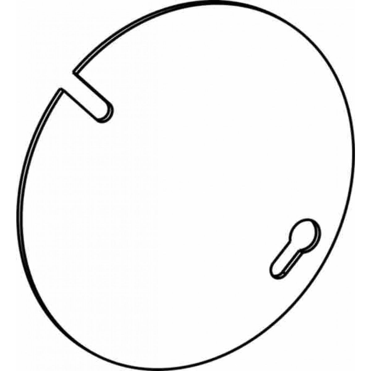 3RBC - Flat, 3-1/2 Round Steel Blank Cover - Sonic Electric