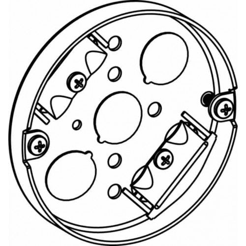 4PB-NM - 4 Pancake Box with NM Clamps, 1/2 Deep - Sonic Electric