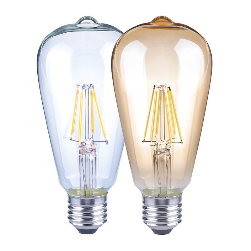 5W ST19 Filament LED Light Bulb - 2700K, 700 Lumens - Sonic Electric