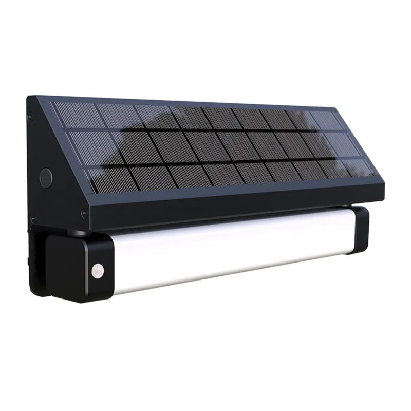 8W Solar LED Wall Pack - 3000K, 1000 Lumens